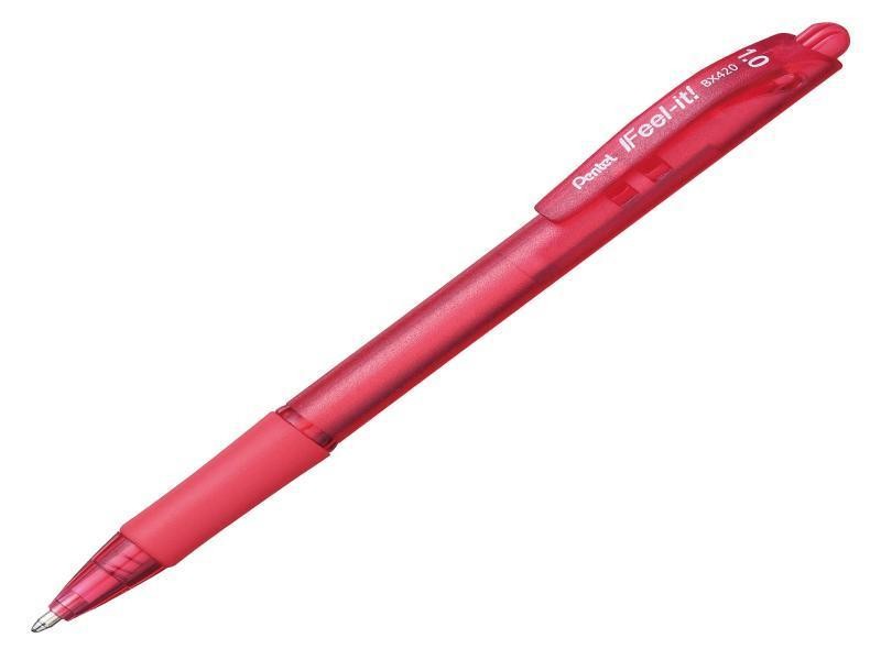BOLIGRAFO FEEL-IT BX420 1.0MM ROJO PENTEL E.12 C.1152