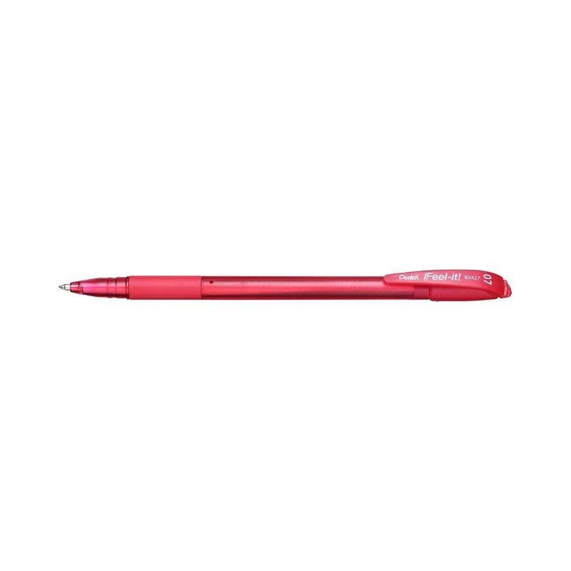 BOLIGRAFO FEEEL-IT BX427B 0.7MM ROJO PENTEL E.12 C.1152