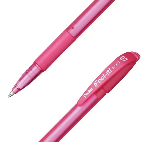 BOLIGRAFO FEEEL-IT BX427P 0.7MM ROSA PENTEL E.12 C.1152