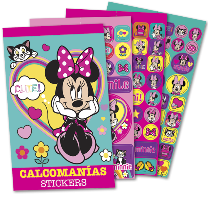 BLOCK CALCOMANIA MICKEY MINNIE GRANMARK C6H. E.12