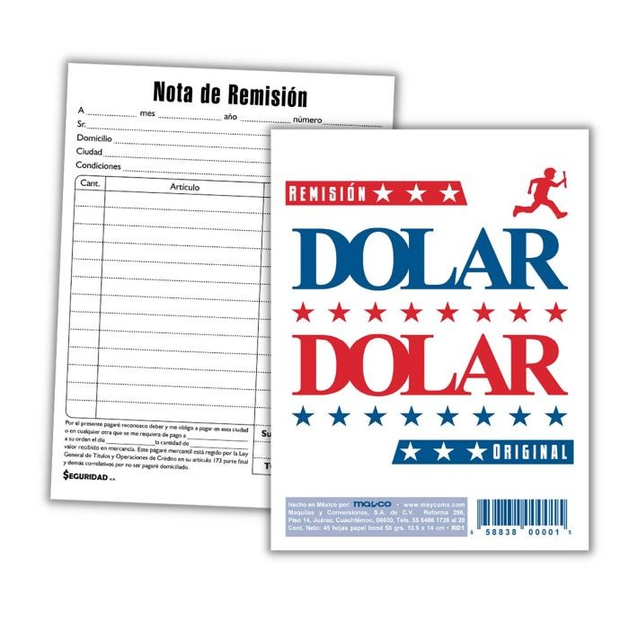 REMISION 18 CTA. ORIGINAL 45H. DOLAR RD-1 E.200