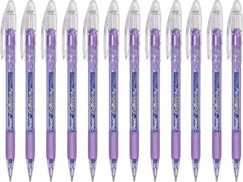 BOLIGRAFO MET. SPARKLE POP K91 0.7MM VIOLETA PENTEL 12576