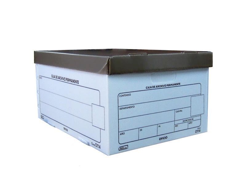 CAJA ARCHIVO PLAST. OFI. PRINT. 0114 50X38X25 CMS. E.10