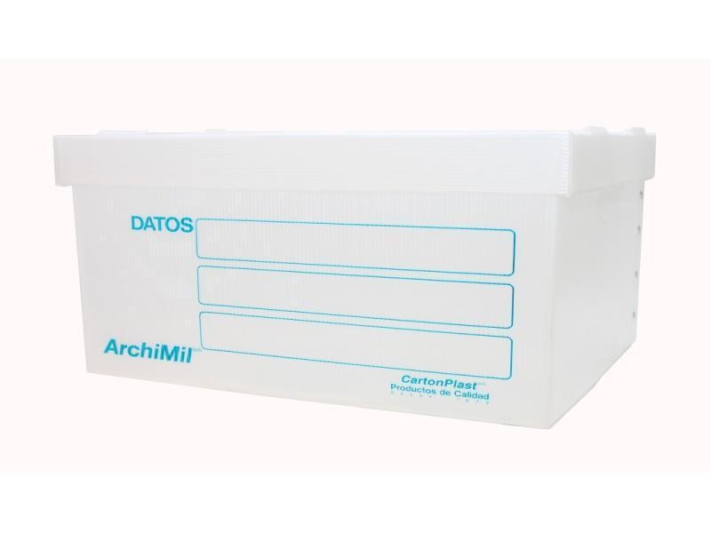 CAJA ARCHIVO PLAST. CTA. ARCHIMIL 38.5X31X25 CMS. E.25