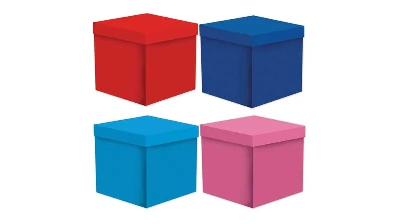 CAJA CUBO COL. LISOS GOSTECH 3 20X20X20CM. E10