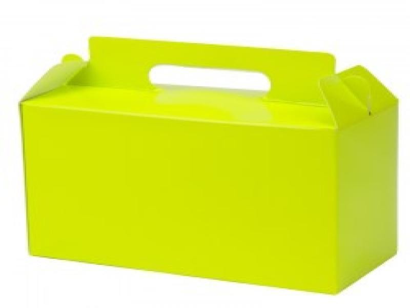 CAJA LONCHERA VERDE LIMON GOSTECH 19X11X8.5 CM. E.10