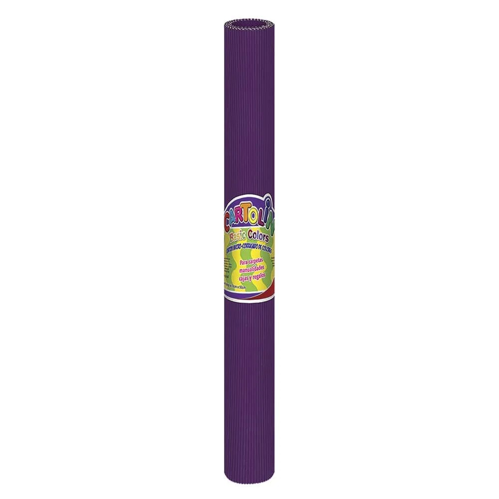 CARTON CORRUGADO MET. 77X54CM. MORADO 280GR.1050200