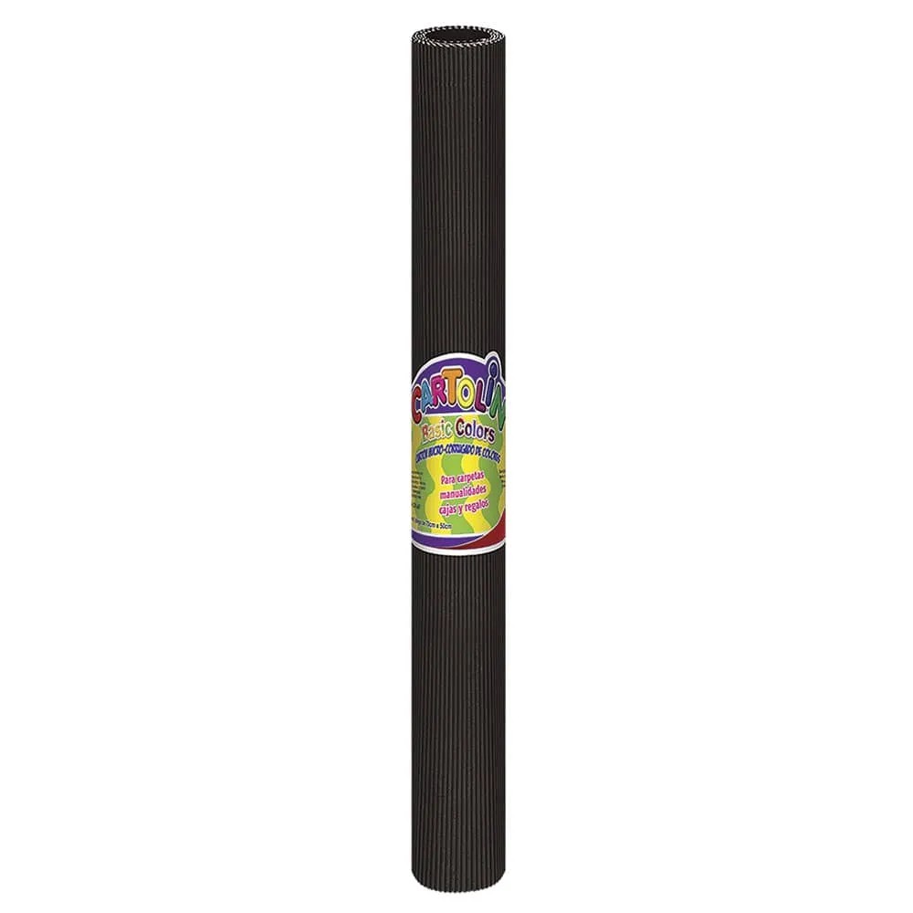 CARTON CORRUGADO MET. 77X54CM. NEGRO 280GR.1050200