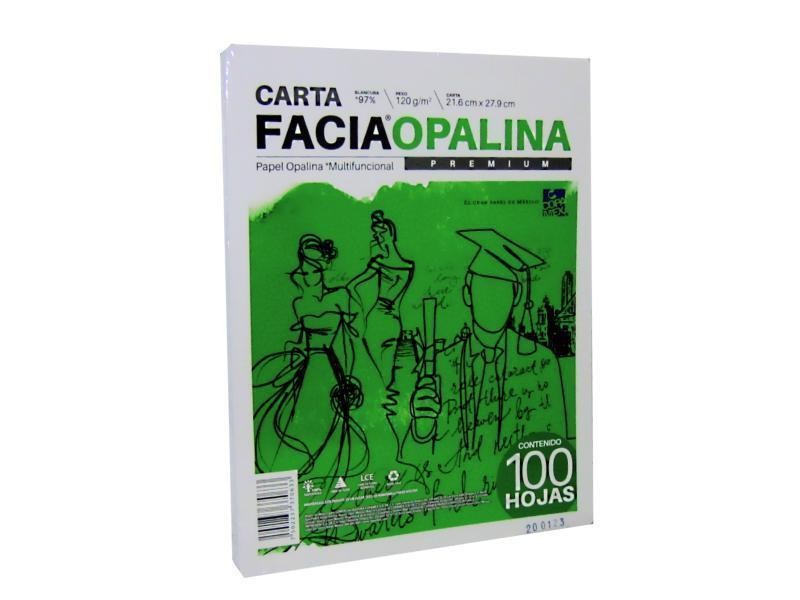 CARTULINA OPALINA CTA. BCO. 225G. COPAMEX PAQ. C100H.C.20