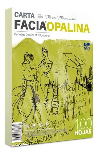 CARTULINA OPALINA CTA. MARFIL 225G. COPAMEX PAQ.C100H.C20