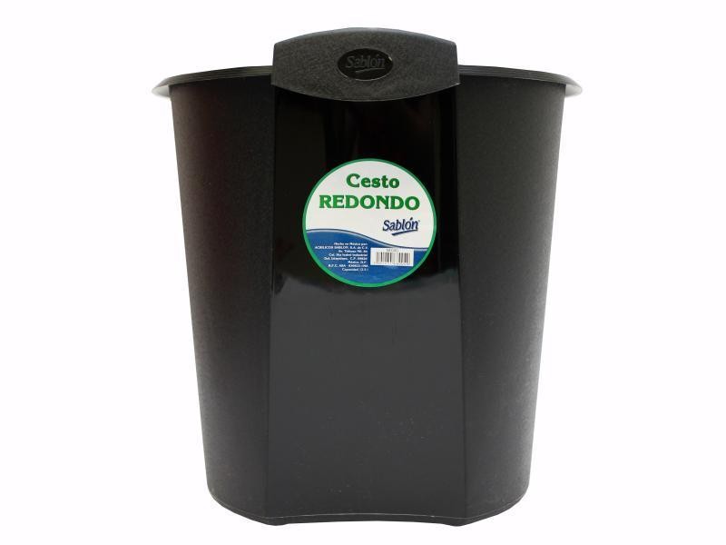 CESTO BASURA PLAST. 12.5L. NGO. SABLON 8005 C.6