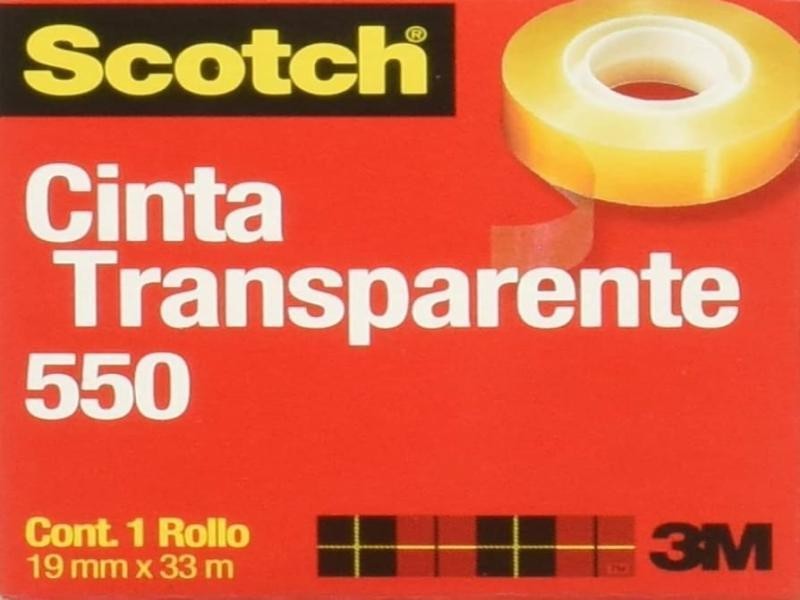 CINTA ADH. 19X33M. TRANSP. SCOTCH 550 3M E12 C48