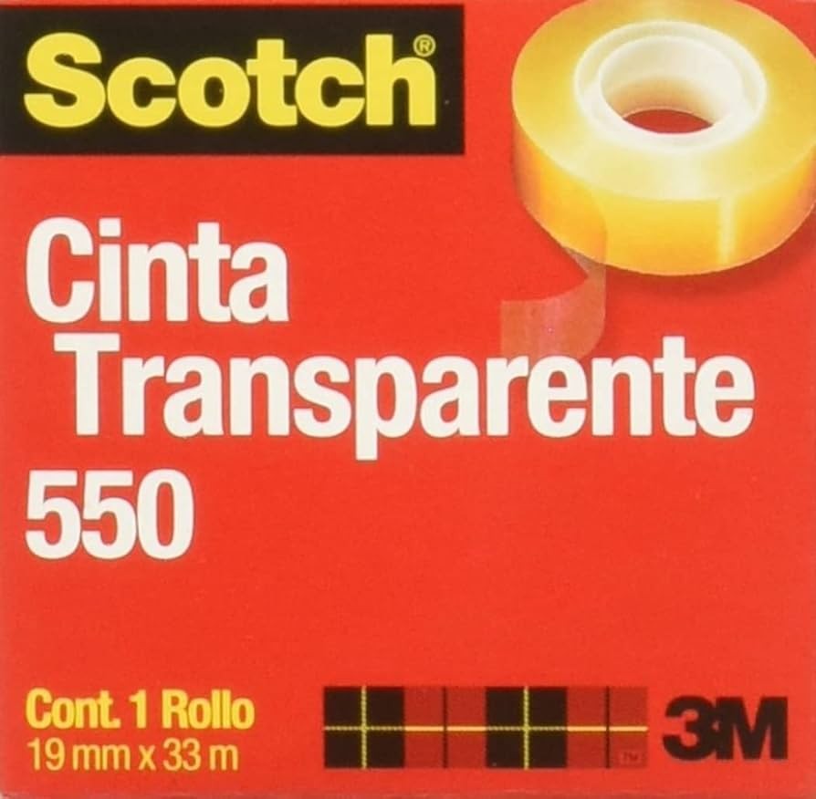 CINTA ADH. 19X33M. TRANSP. SCOTCH 550 3M E12 C48