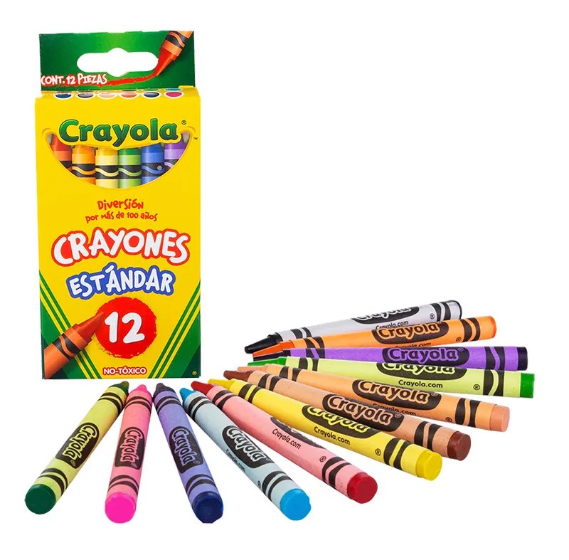 CRAYONES EST.C12 CRAYOLA STANDAR RED. 523012 E.6 C.144