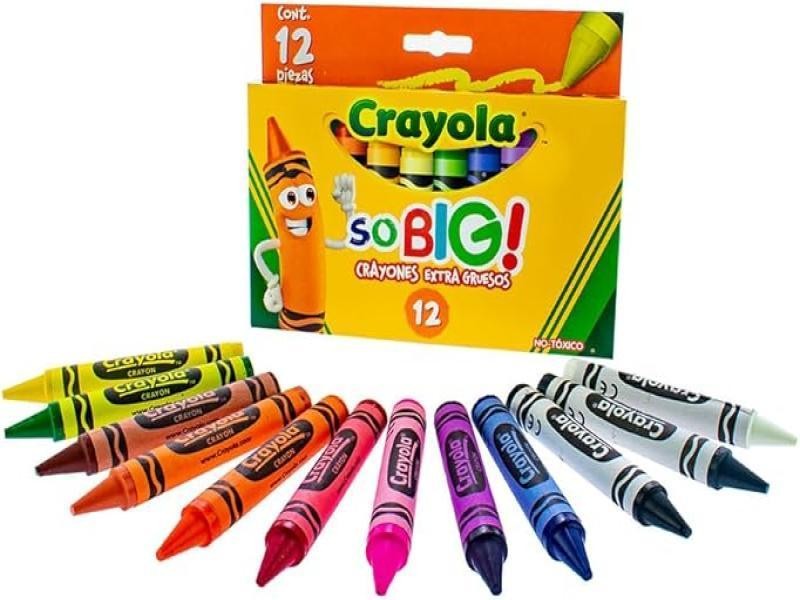 CRAYONES EST.C12 CRAYOLA EXTRA JUMBO 521912 E.6 C.48