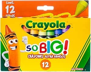 CRAYONES EST.C12 CRAYOLA EXTRA JUMBO 521912 E.6 C.48