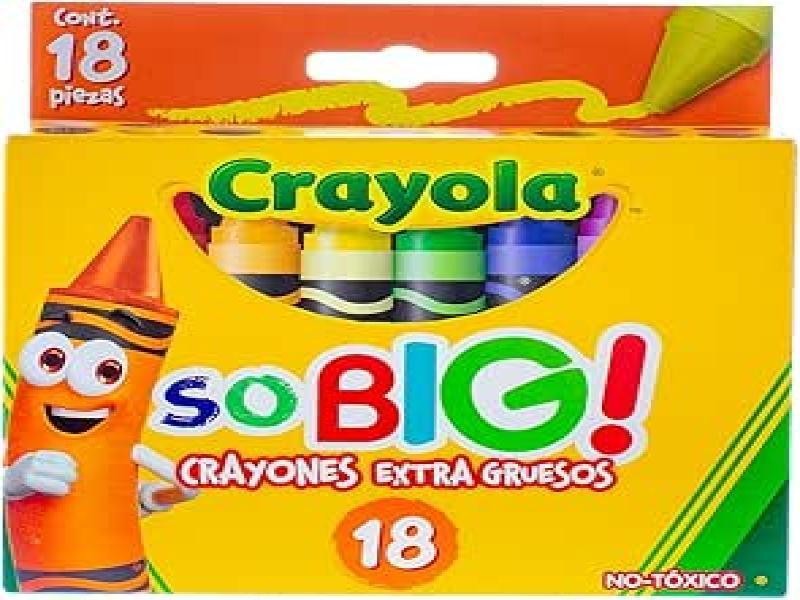 CRAYONES EST.C18 CRAYOLA EXTRA JUMBO 521918 E. 6 C. 24