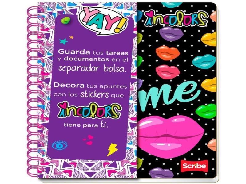 CUADERNO PROF. INCOLORS SCRIBE 1070 RAYA ESP. 100H. C.24