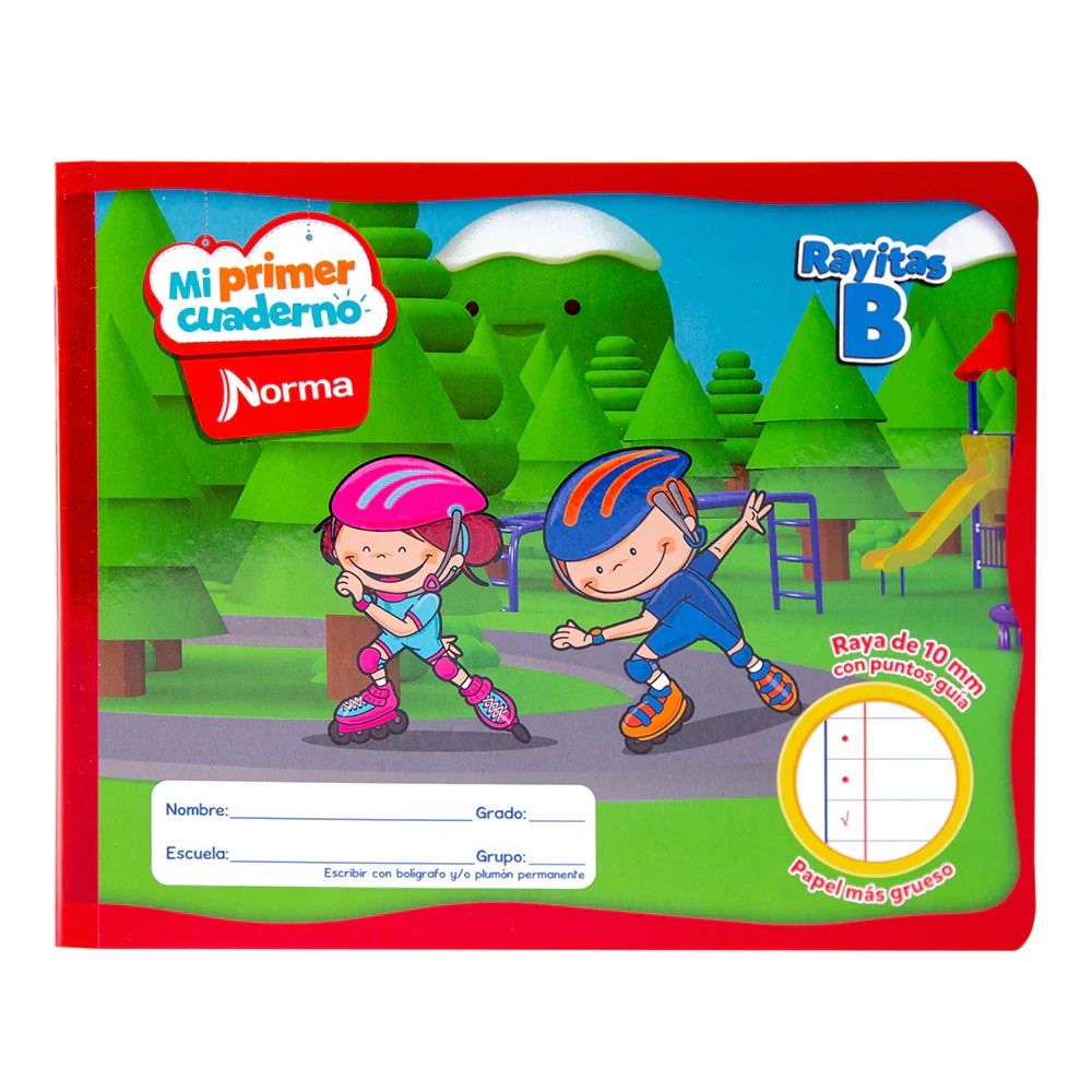 CUADERNO PREESC. RAYITAS B NORMA 526550 10MM COS.72H30