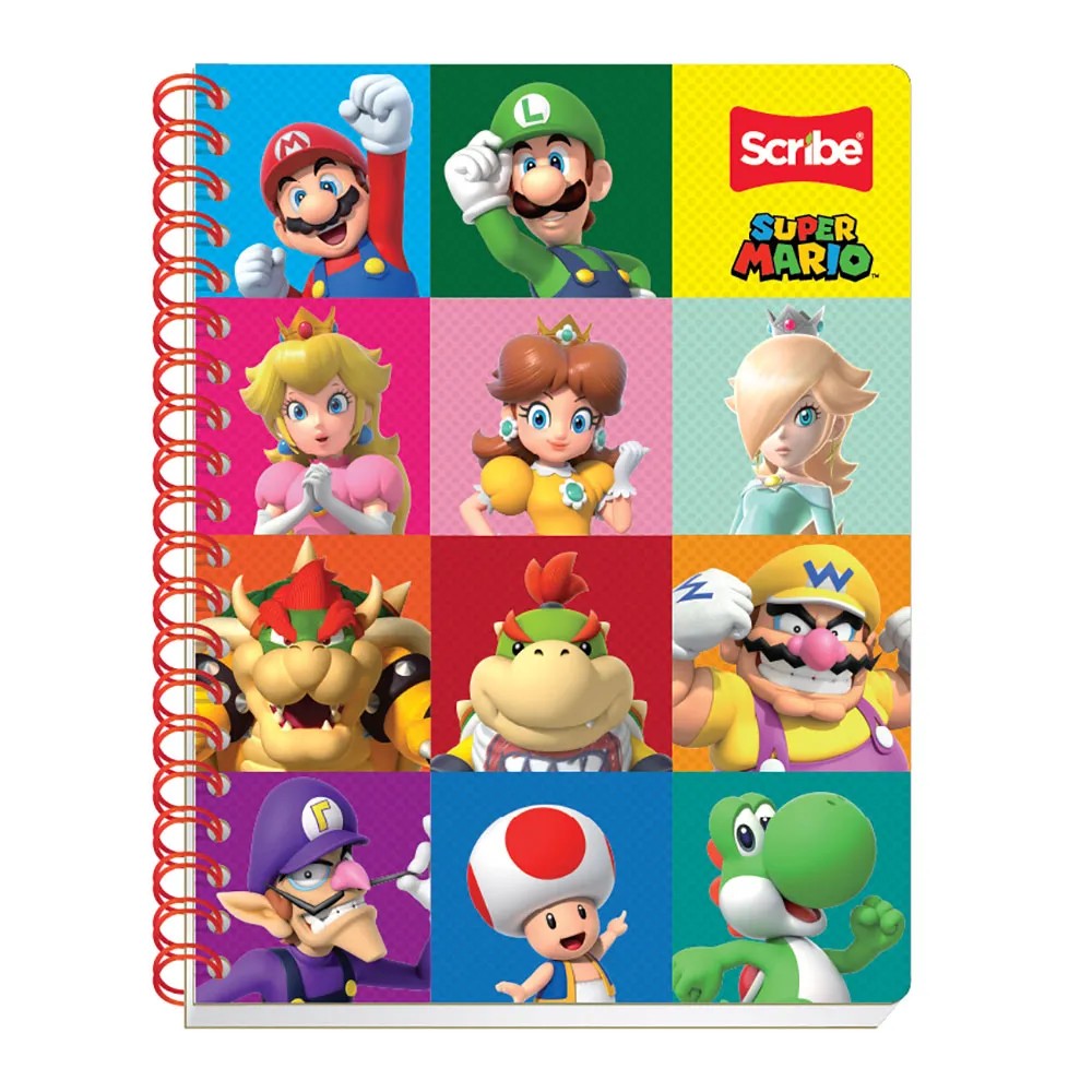 CUADERNO PROF. MARIO BROS SCRIBE 7423 C7 ESP. 100H. C24