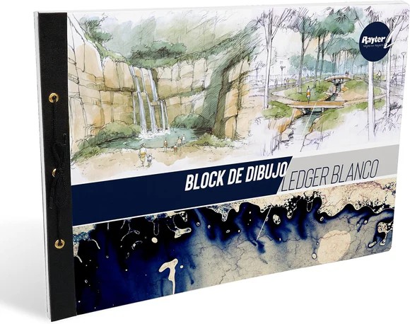 BLOCK DIBUJO CAGUJ. RAYTER BCO. 20H. 44X31.5 CM. C.12