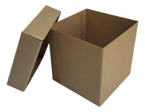 CAJA CUBO KRAFT NAT. 24X24X26CM. E.1