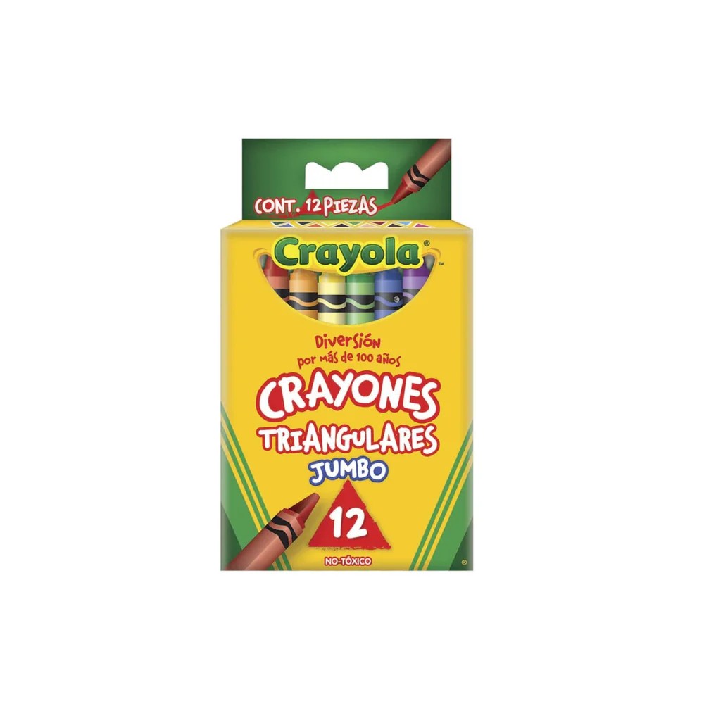 CRAYONES EST.C12 CRAYOLA JUMBO TRIANG. 524312 E.6 C.72