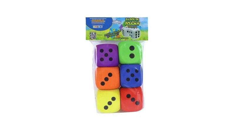 DADOS DE FOAMI JUMBO 50X50X50MM VCOL. C6 PASCUA 12144