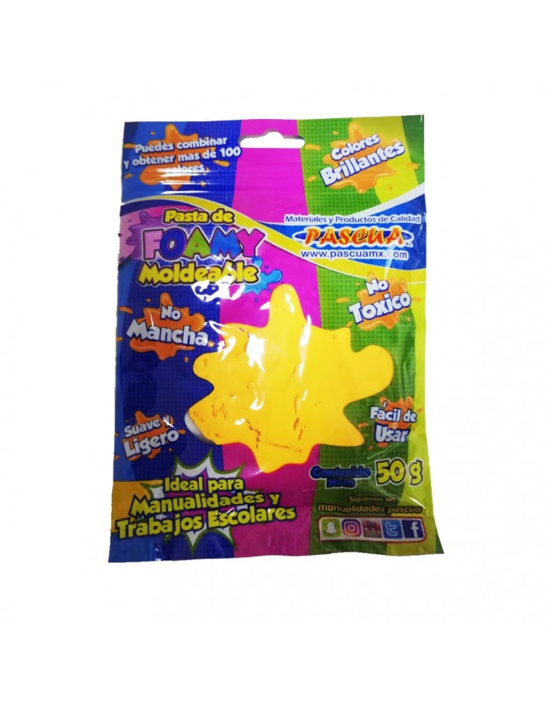 FOAMY MOLDEABLE 50G. AMARILLO MANGO E.10 C.200