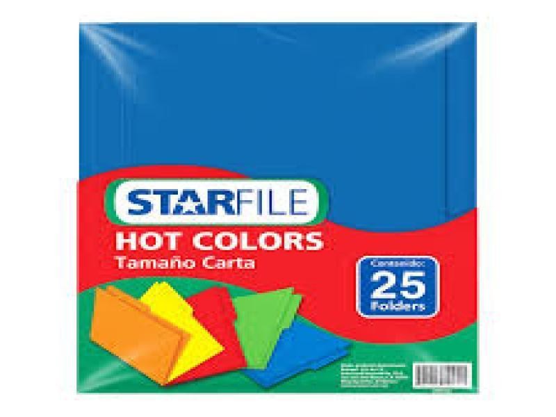 FOLDER CTA. HOTCOLORSFLASHFILE INT. AZUL REY PAQ.C25 C20