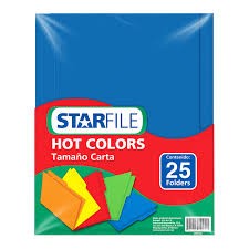 FOLDER CTA. HOTCOLORSFLASHFILE INT. AZUL REY PAQ.C25 C20