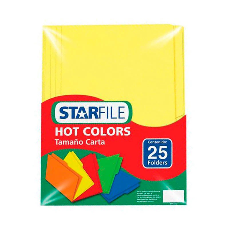 FOLDER OFI.HOTCOLORS FLASHFILE INT. AMARILLO PAQ.C25 C20
