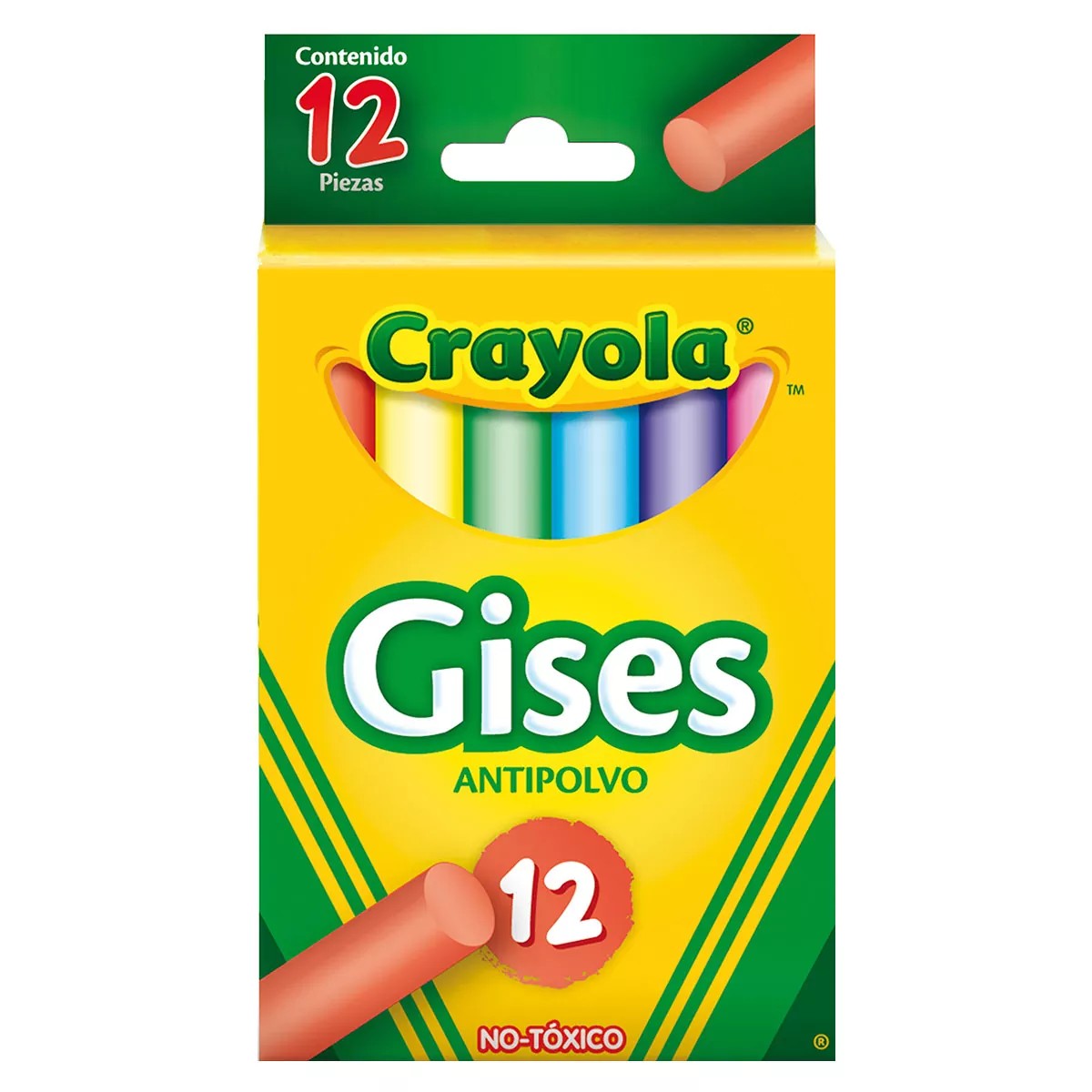 GIS COMPRIMIDO CRAYOLA CAJA C12 COLOR 501412 E.12 C.72