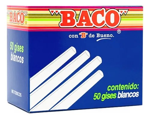 GIS MOLDEADO CAJA C50 BLANCO BACO C.36