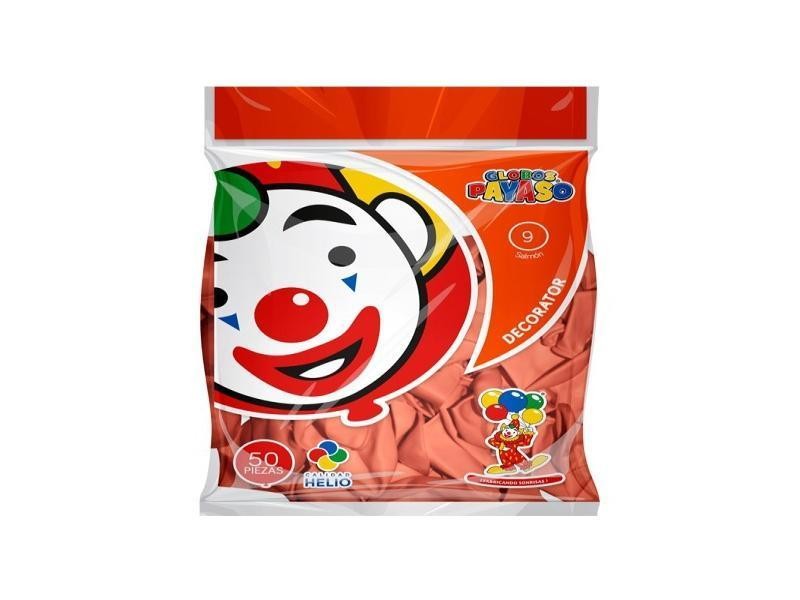 GLOBOS DECORATOR 9 BOL.C50 SALMON C.100