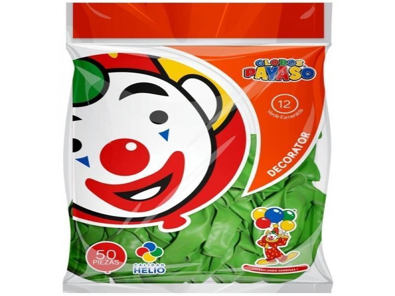 GLOBOS DECORATOR 12 BOL.C50 VDE.ESMERALDA C60
