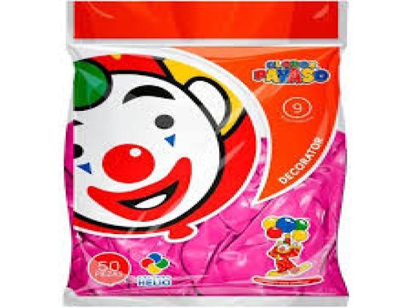 GLOBOS DECORATOR 9 BOL.C50 ROSA MEX. C.100