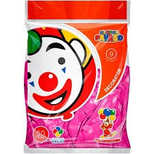 GLOBOS DECORATOR 9 BOL.C50 ROSA MEX. C.100