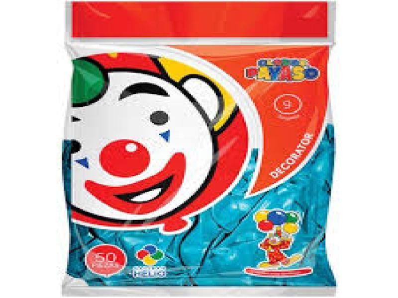 GLOBOS DECORATOR 9 BOL.C50 TURQUESA C.100