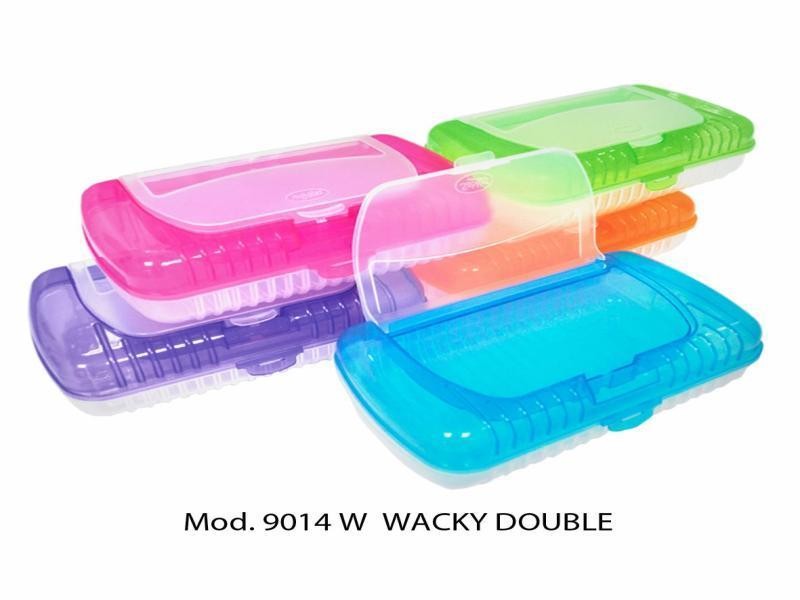 CAJA LAPICERA PLAST WACKY DOBLE GDE. 9014 SABLON VC. C24