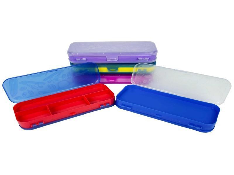 CAJA LAPICERA PLAST.CHICA JOCAR COL.TRASLUCIDOS E64