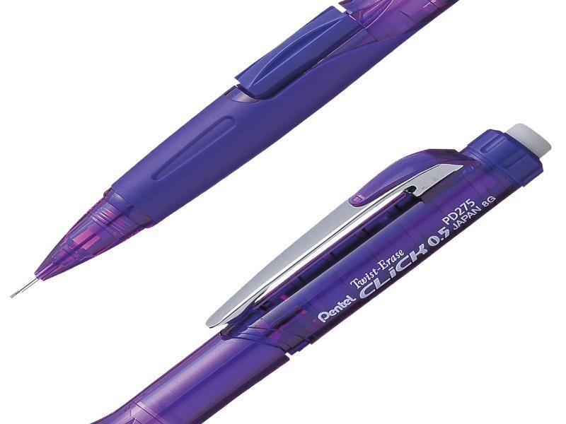 LAPICERO 0.5MM TWIST ERASE PENTEL PD275TV GRIP VIOL12576