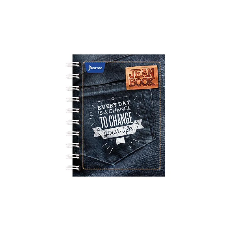 LIBRETA APUNTES JEAN BOOK NORMA 523484 RAYA ESP. 80H. C72
