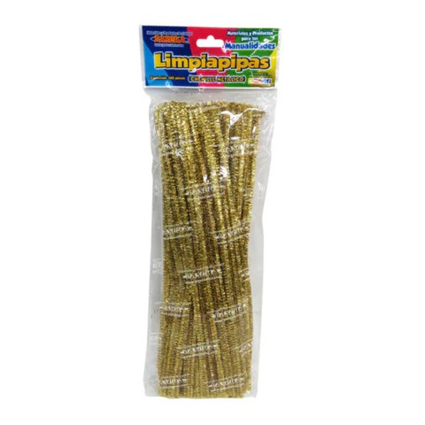 LIMPIAPIPAS MET. BOL. C100 PZ. AMA. ORO FTE. PASCUA C.100