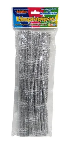 LIMPIAPIPAS MET. BOL. C100 PZ. PLATA PASCUA C.100