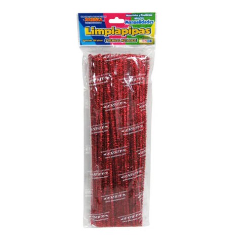 LIMPIAPIPAS MET. BOL. C100 PZ. ROJO PASCUA C.100