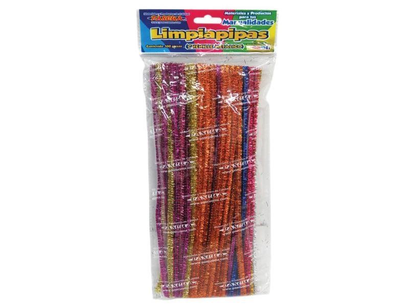LIMPIAPIPAS MET. BOL. C100 PZ. COL. SURT. PASCUA C.100