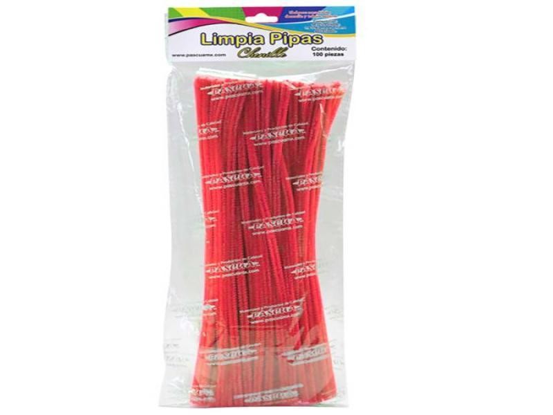 LIMPIAPIPAS BOL. C100 PZ. ROJO PASCUA C.100