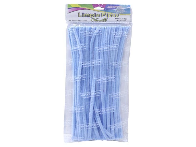LIMPIAPIPAS BOL. C100 PZ. AZUL CIELO PASCUA C.100