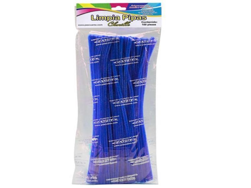 LIMPIAPIPAS BOL. C100 PZ. AZUL REY PASCUA C.100